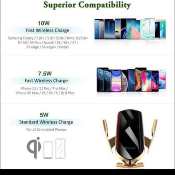 Infrared sensor Wireless Car Mobile Phone Charger - Picture 4 of 5